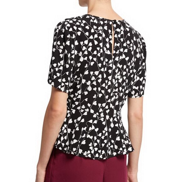 NWT Diane von Furstenberg DVF Peplum Top– Chic Workwear, Date Night, or Events - Picture 8 of 13
